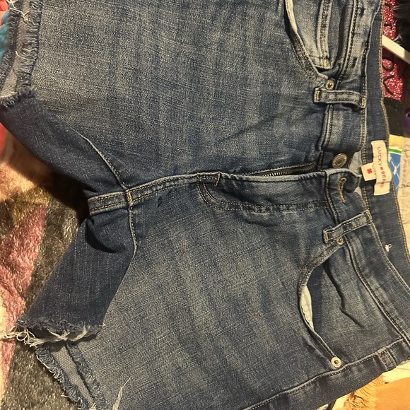 Lucky Brand Women's Dark Blue Denim Shorts - Picture 1 of 3